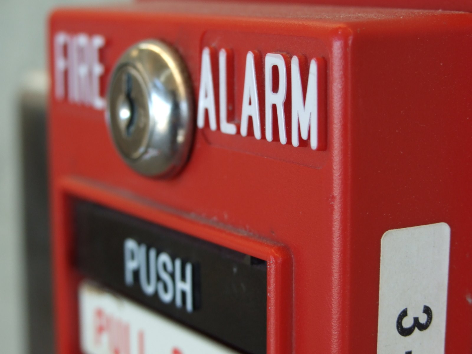 fire alarm system close up
