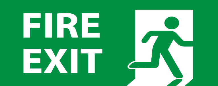 Fire exit signs